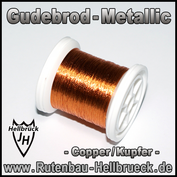 Gudebrod Bindegarn - Metallic - Farbe: Copper / Kupfer -A-